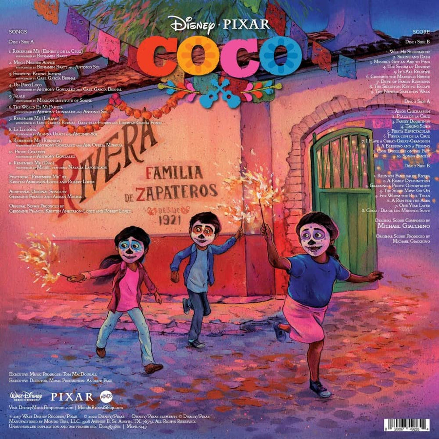 Coco Original Motion Picture Soundtrack Exclusive Limited Pink Color Vinyl 2x LP