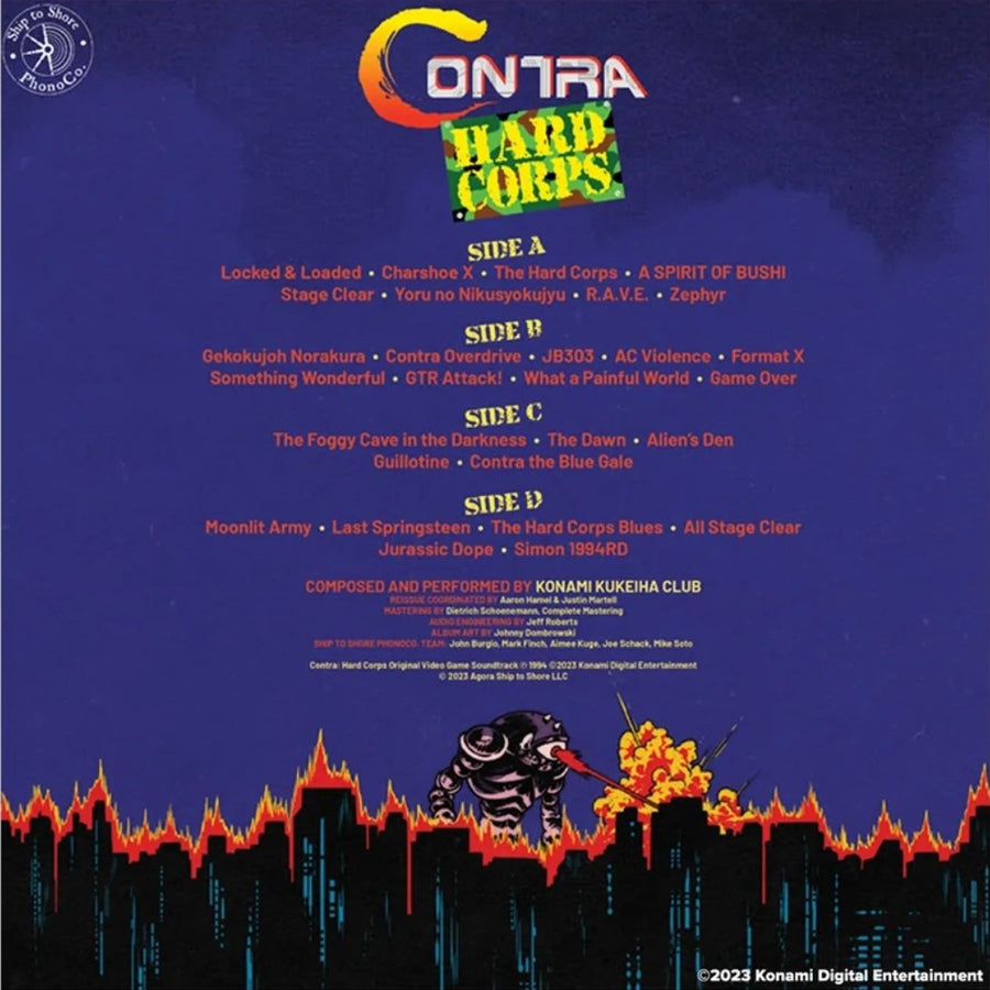 Contra: Hard Corps (Original Video Game Soundtrack) Exclusive Limited Green/Black Splatter Color Vinyl 2x LP