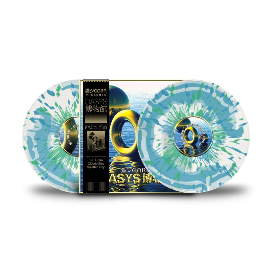 猫 シ Corp - OASYS ♁ 博物館 Exclusive Limited Cloudy Blue With Blue/Green Splatter Color Vinyl LP