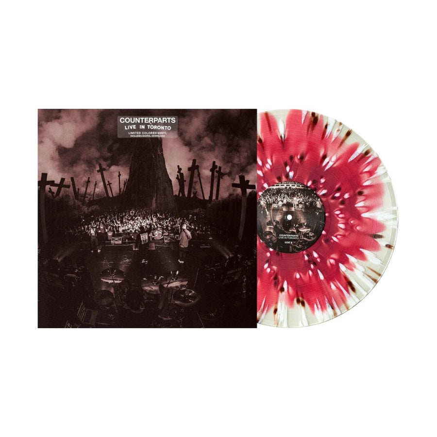 Counterparts - Live In Toronto Exclusive Limited Editions Oxblood in Milky Clear/Brown/White Splatter Color Vinyl LP