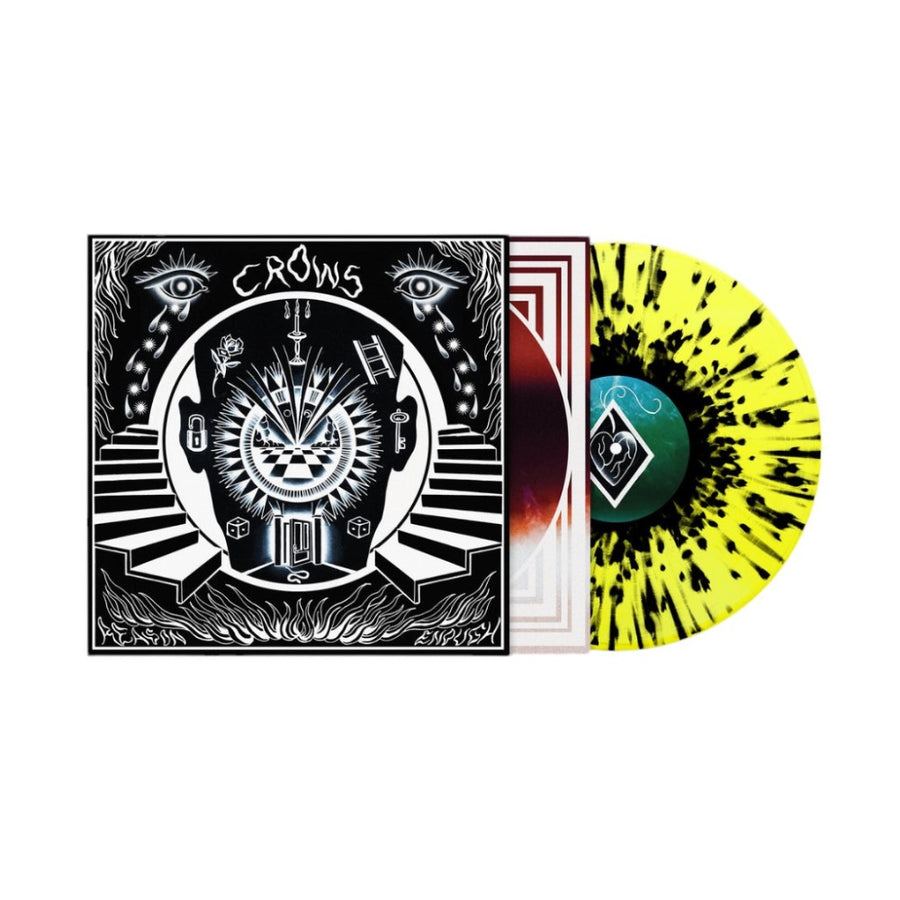 Crows - Reason Enough Exclusive Limited Neon Yellow/Black Splatter Color Vinyl LP