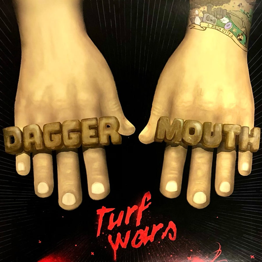 Daggermouth - Turf Wars Exclusive Limited Trans Fire Orange/Black Swirl Color Vinyl LP