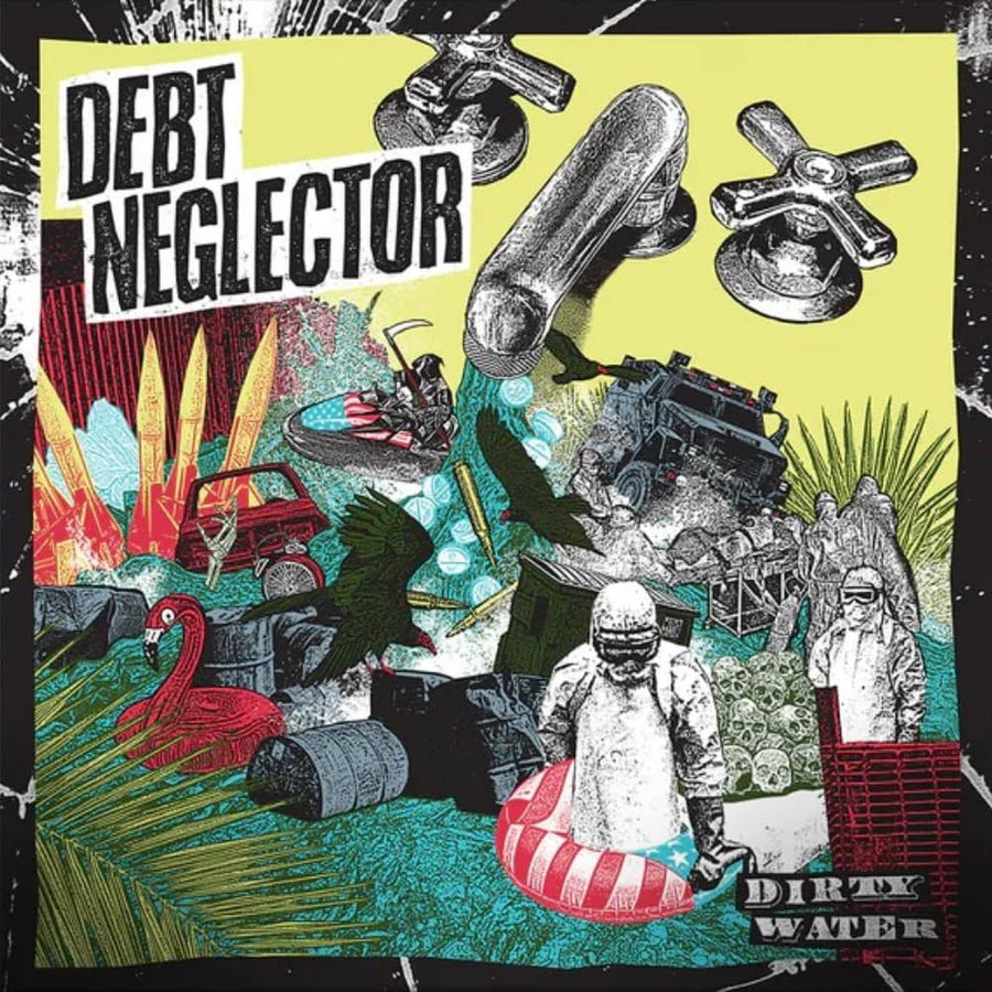 Debt Neglector - Dirty Water Exclusive Limited Yellow/Green/Black Smash Color Vinyl LP