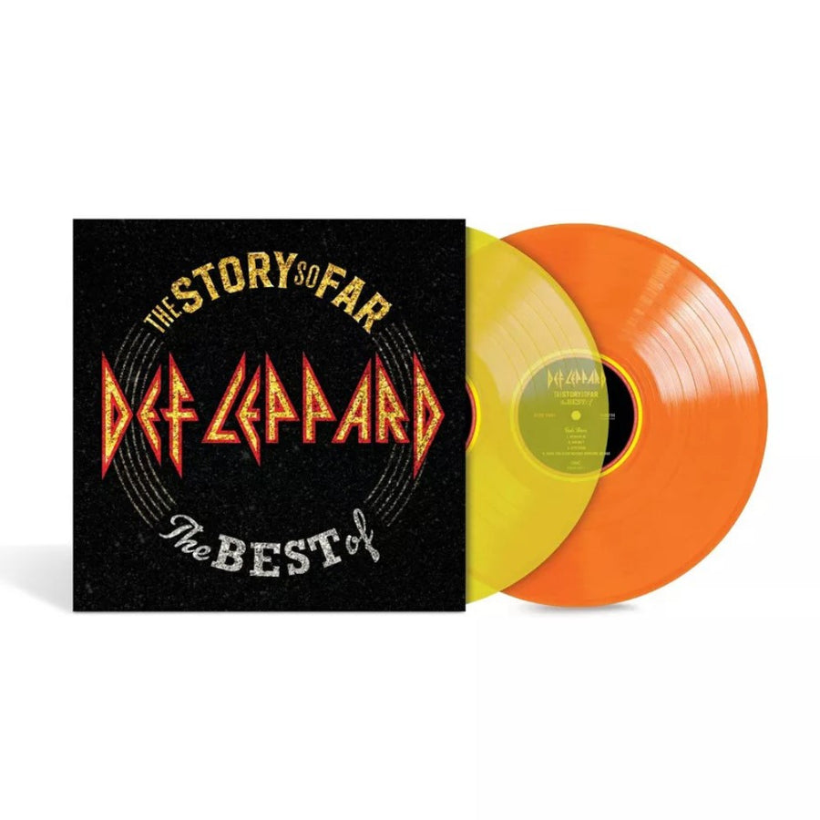 Def Leppard - The Story So Far Exclusive Limited Translucent Yellow/Orange Color Vinyl 2x LP