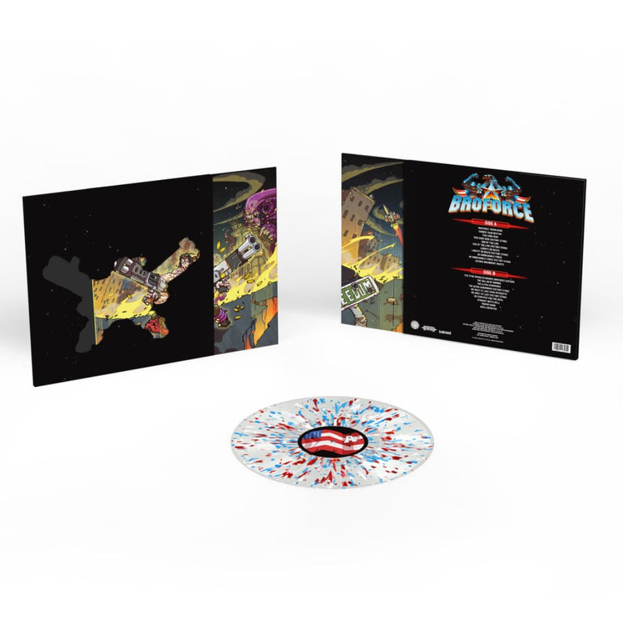 Deon van Heerden - Broforce Original Soundtrack Exclusive Limited USA Flag Splatter Color Vinyl LP