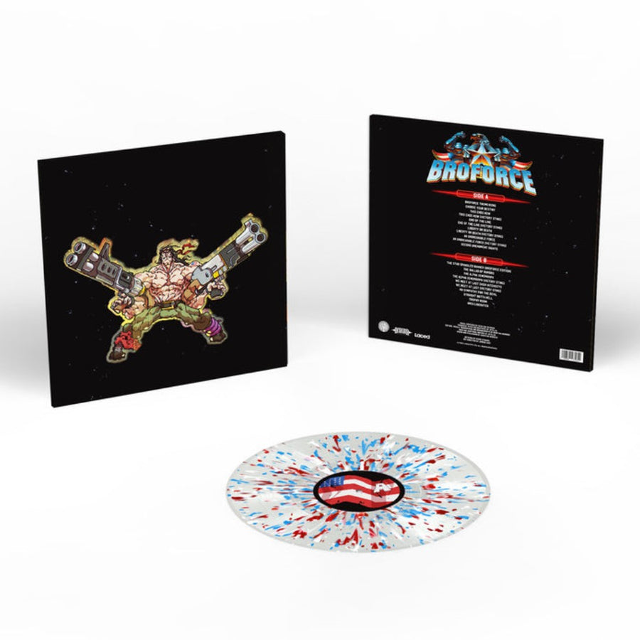 Deon van Heerden - Broforce Original Soundtrack Exclusive Limited USA Flag Splatter Color Vinyl LP