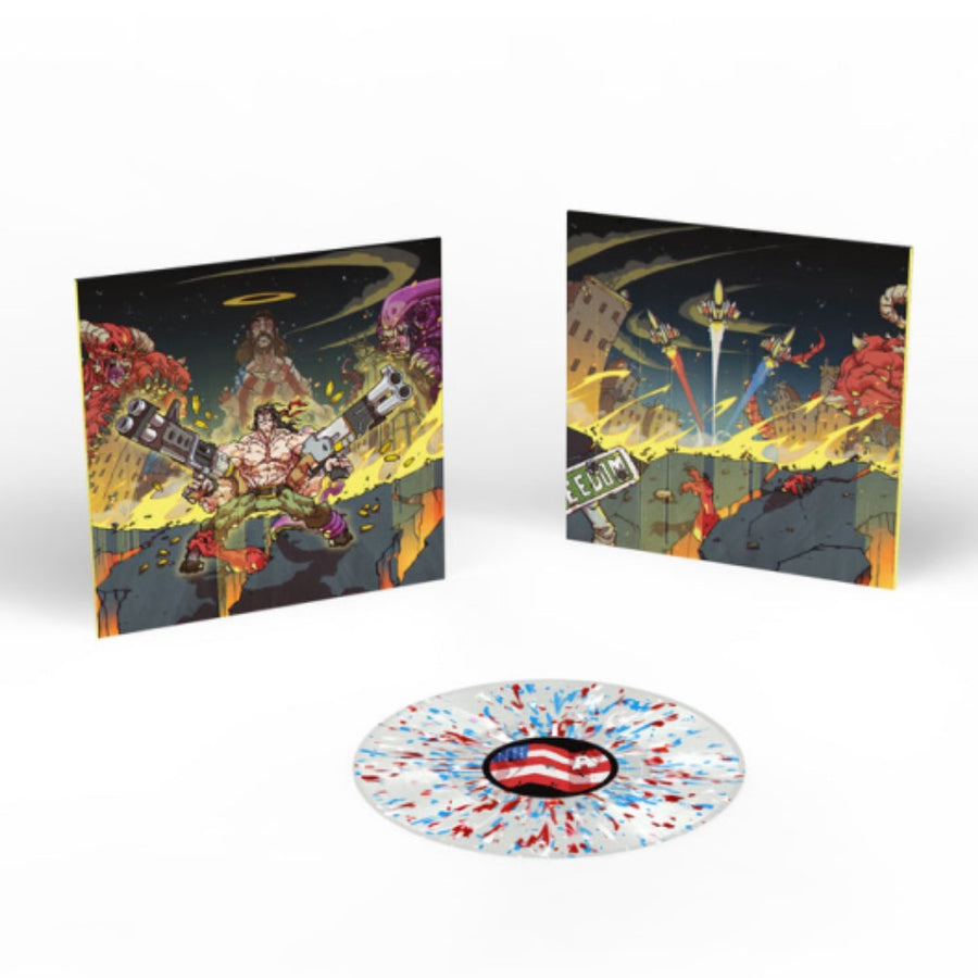 Deon van Heerden - Broforce Original Soundtrack Exclusive Limited USA Flag Splatter Color Vinyl LP