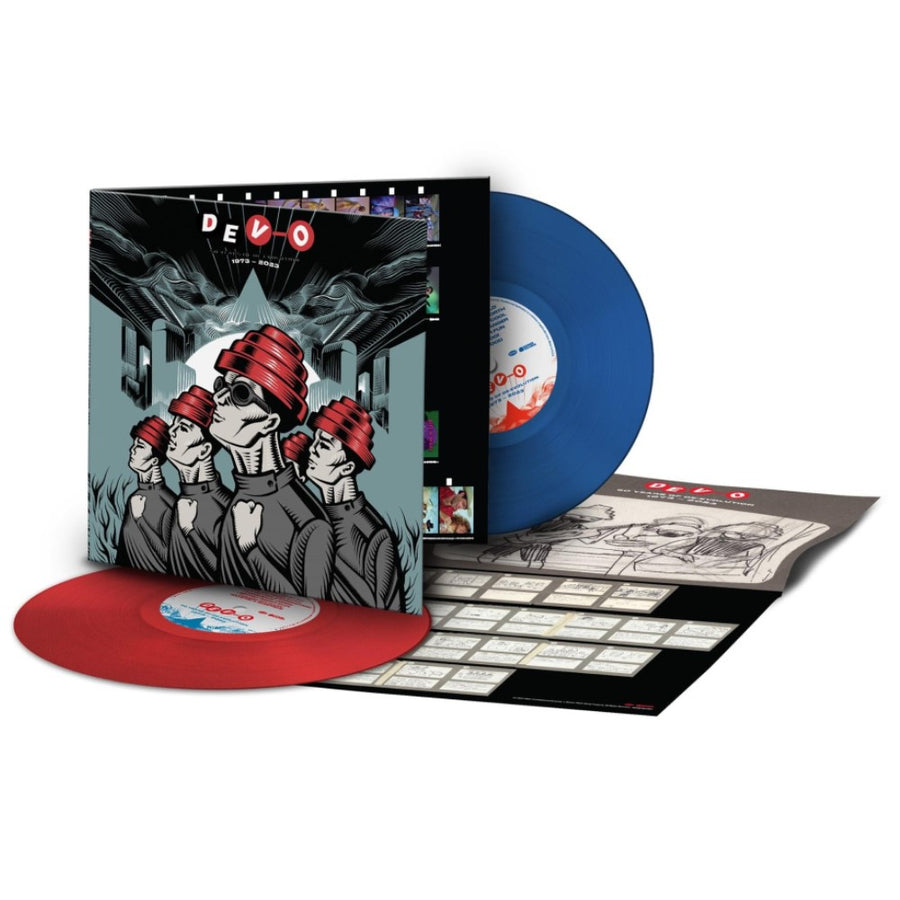 Devo - 50 Years Of De-Evolution Exclusive Limited Red/Blue Color Vinyl 2x LP