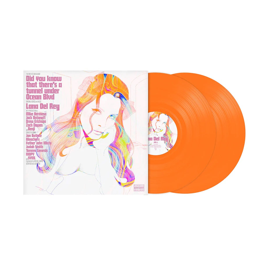 Lana Del Rey - Did You Know That There's a Tunnel Under Ocean Blvd Exclusive Limited Orange Color Vinyl 2x LP