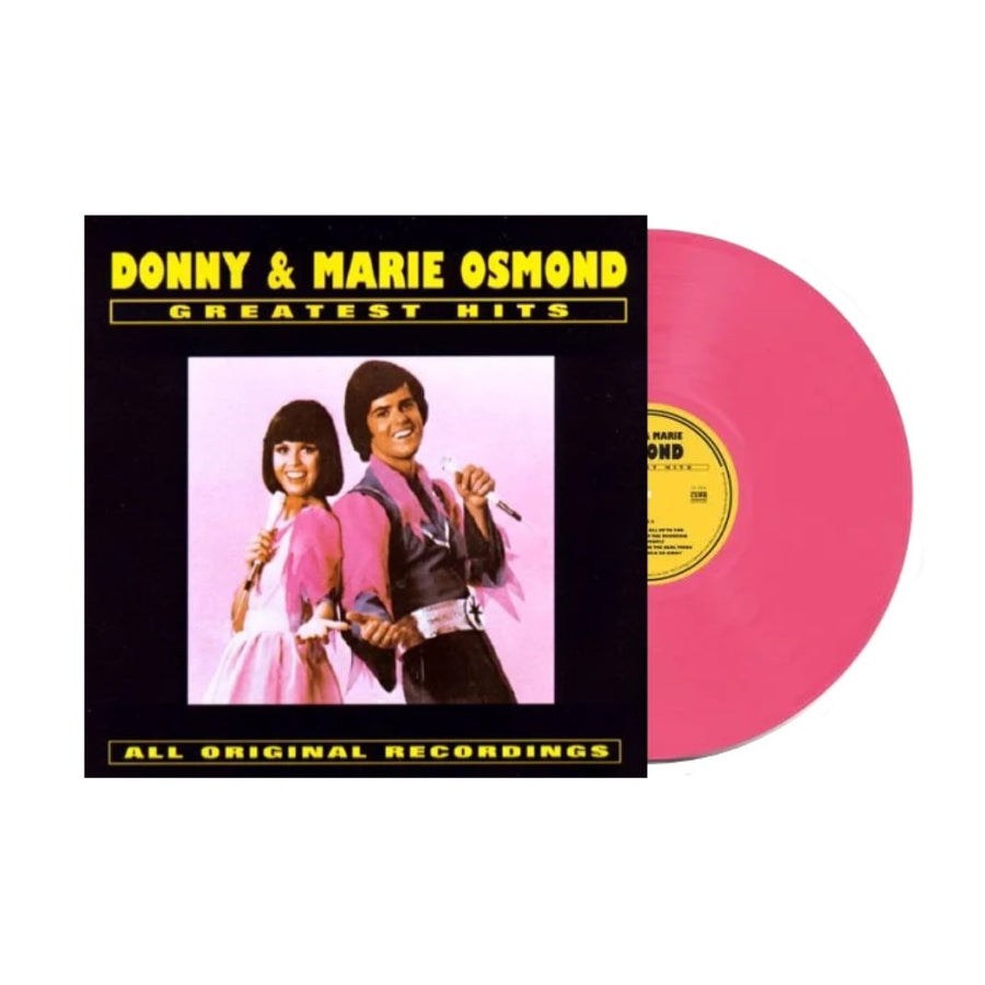 Donny & Marie Osmond - Greatest Hits Exclusive Limited Edition Pink Color Vinyl LP Record