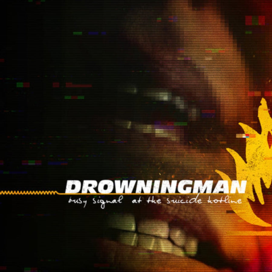 Drowningman - Busy Signal at the Suicide Hotline Exclusive Limited Half Blood/Orange/White Splatter Color Vinyl LP