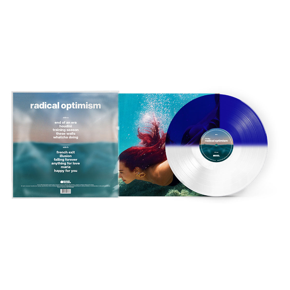 Dua Lipa Radical Optimism Exclusive Split Color LP & CD bundle