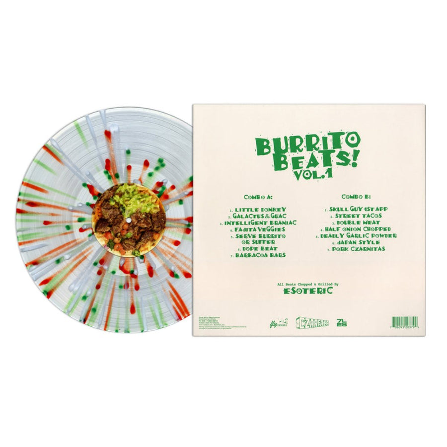 Esoteric - Burrito Beats Exclusive Clear/Red/Green Splatter Color Vinyl LP Limited Edition #1000 Copies