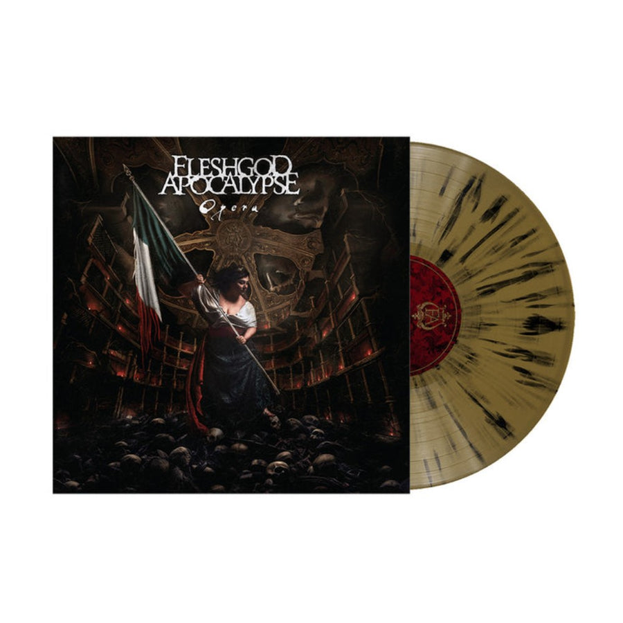 Fleshgod Apocalypse - Opera Exclusive Limited Gold/Black Splatter Color Vinyl LP