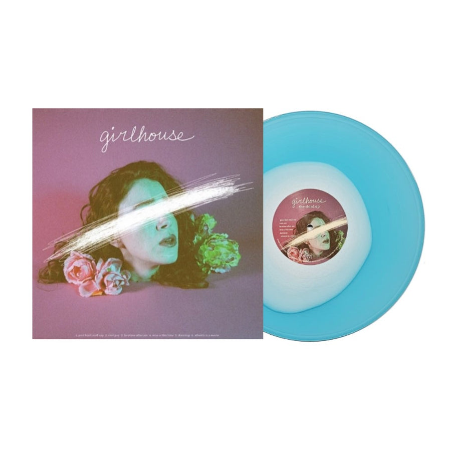 Girlhouse ‎- The Third And Fourth Eps Exclusive Limited White In Electric Blue Color Vinyl LP