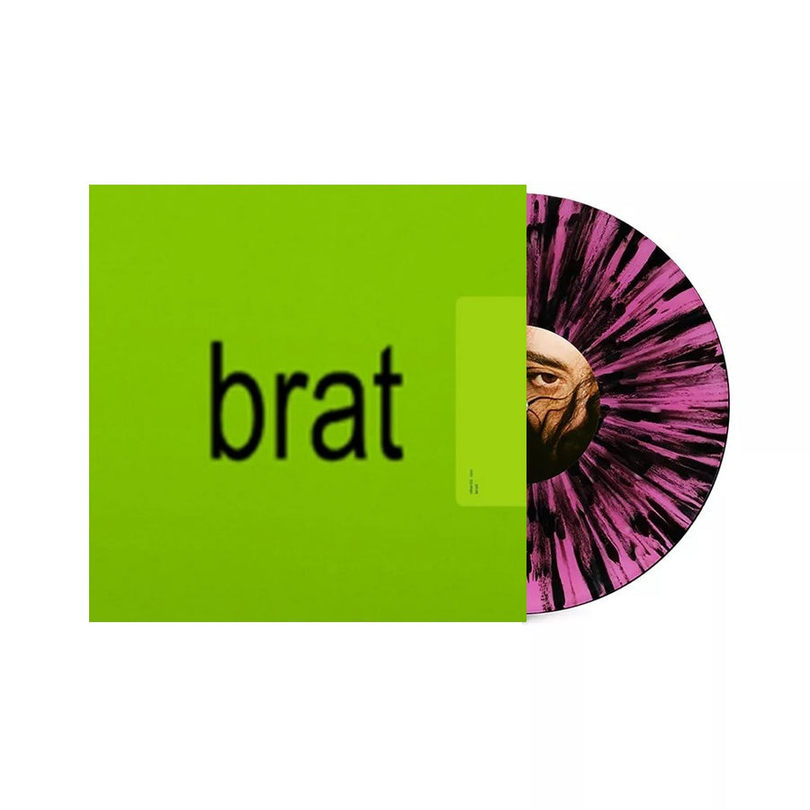 Charli XCX - BRAT Exclusive Limited Pink/Black Splatter Color Vinyl LP