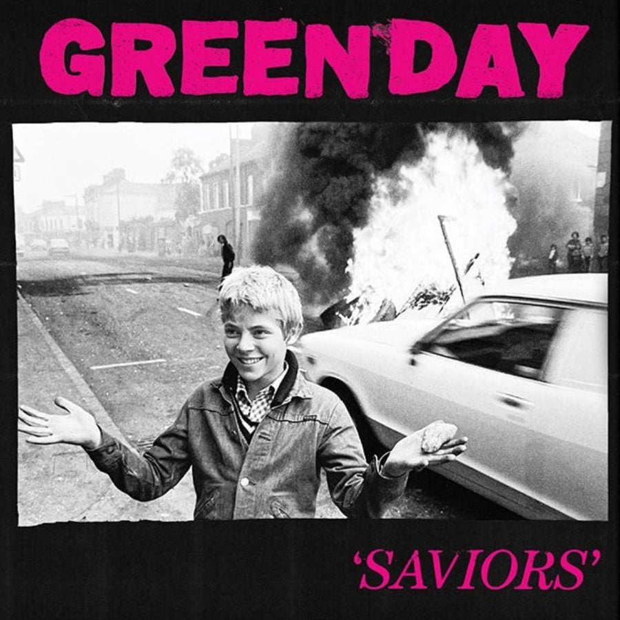 Green Day - Saviors Exclusive Limited Black/Pink  Split Color Vinyl LP