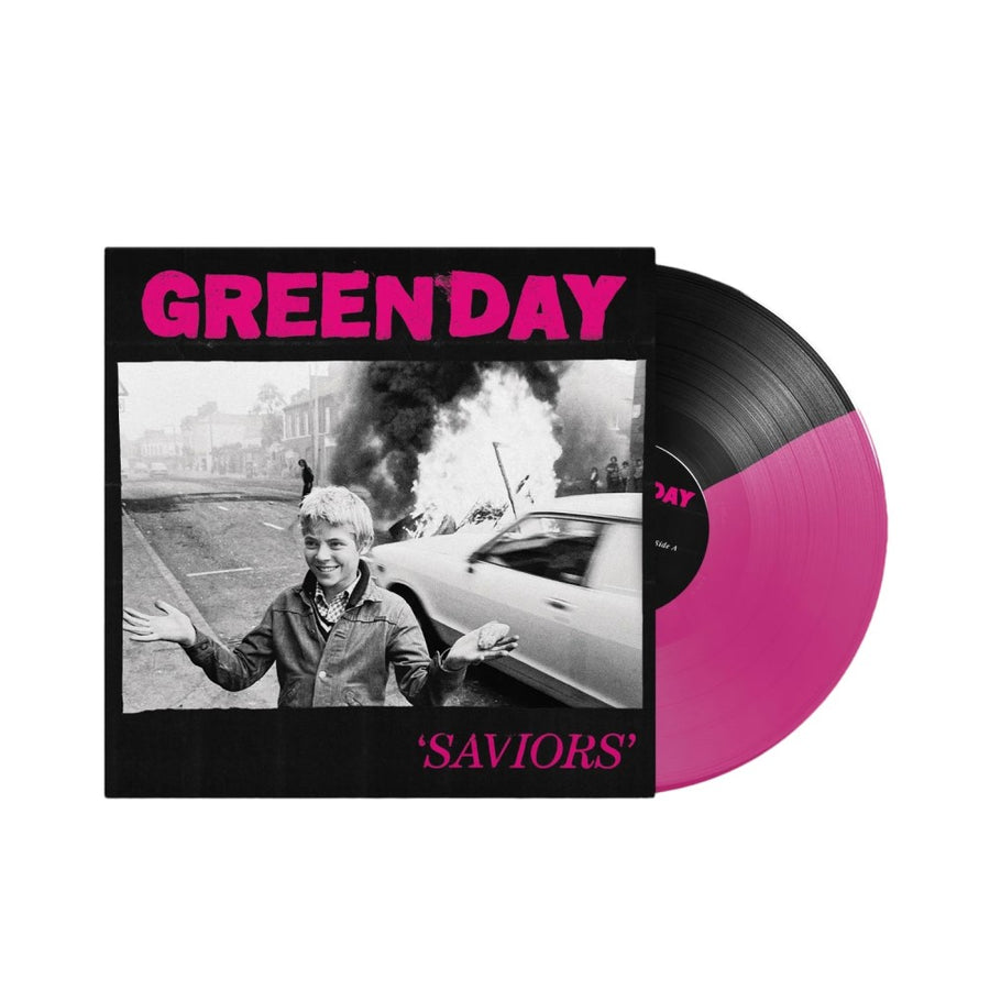 Green Day - Saviors Exclusive Limited Black/Pink  Split Color Vinyl LP