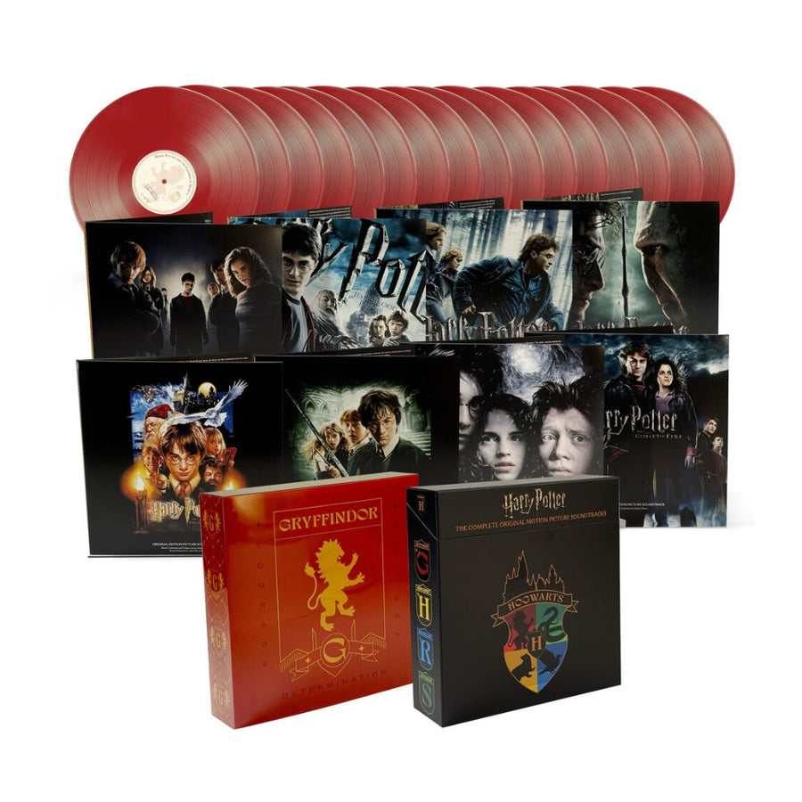 Harry Potter: The Complete Original Motion Picture Soundtracks I-VII (Gryffindor) Limited Red Color Vinyl 16x LP BoxSet