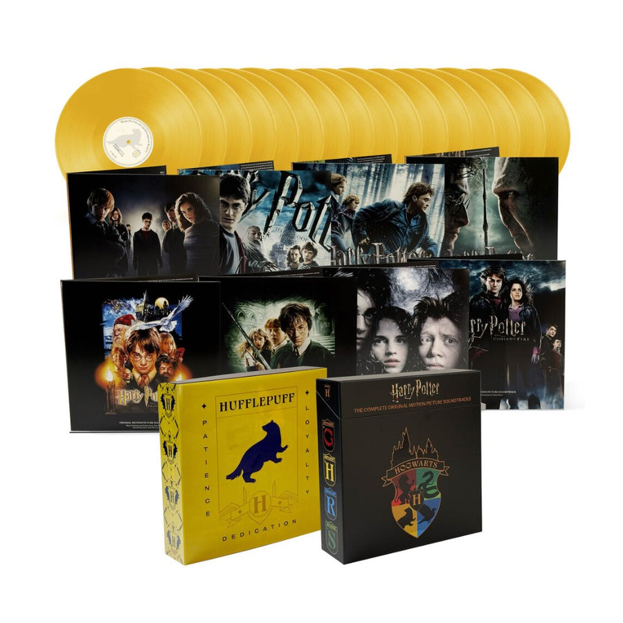 Harry Potter: The Complete Original Motion Picture Soundtracks I-VII (Hufflepuff) Exclusive Limited Yellow Color Vinyl 16x LP BoxSet