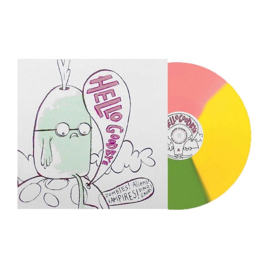 Hellogoodbye - Zombies! Aliens! Vampires! Dinosaurs! Exclusive Baby Pink/Canary Yellow/Olive Green Color Vinyl LP Limited Edition #1000 Copies