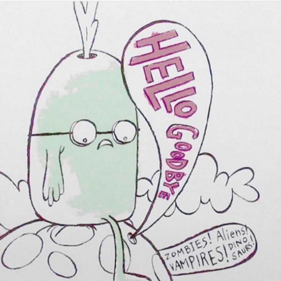 Hellogoodbye - Zombies! Aliens! Vampires! Dinosaurs! Exclusive Baby Pink/Canary Yellow/Olive Green Color Vinyl LP Limited Edition #1000 Copies
