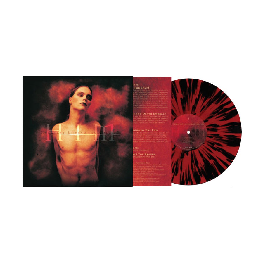 HIM - Greatest Lovesongs Vol. 666 Exclusive Red/Black Splatter Color Vinyl LP Limited Edition #500 Copies