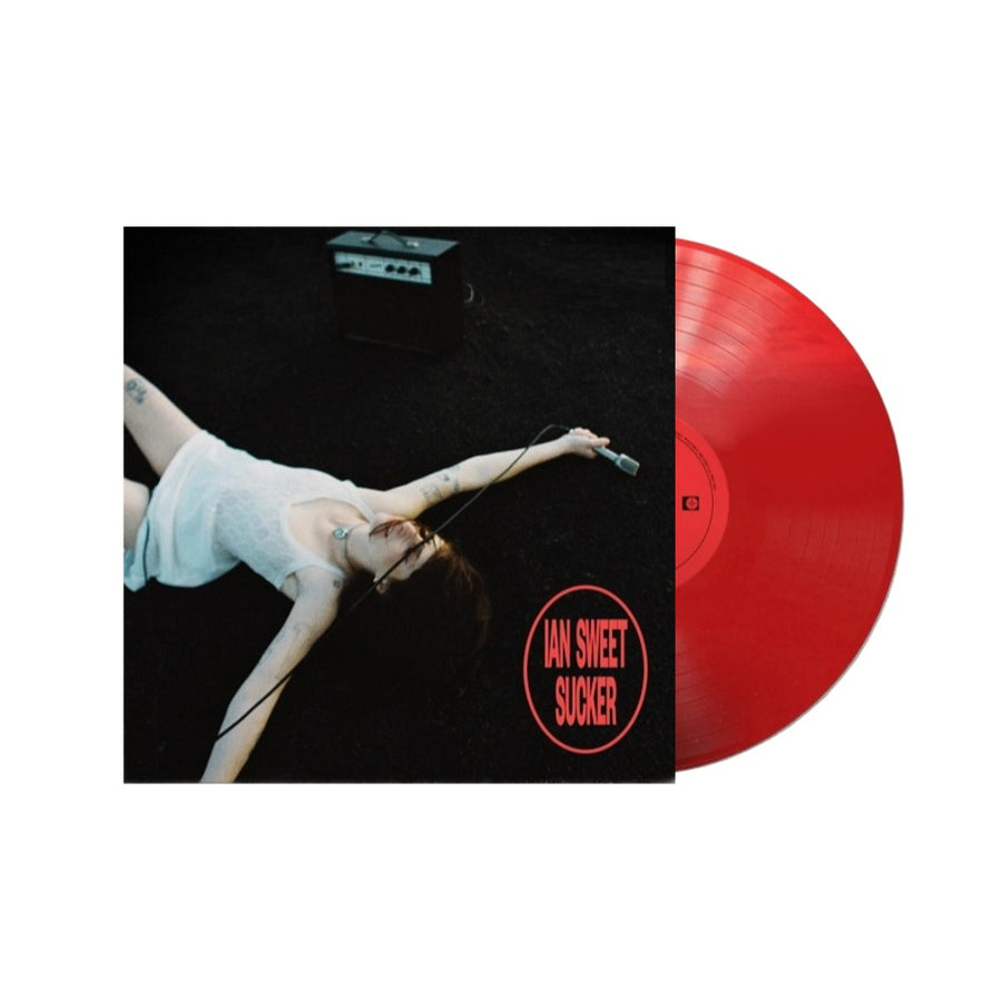 Ian Sweet - Sucker Exclusive Limited Transparent Red Color Vinyl LP Record Signed Postcard