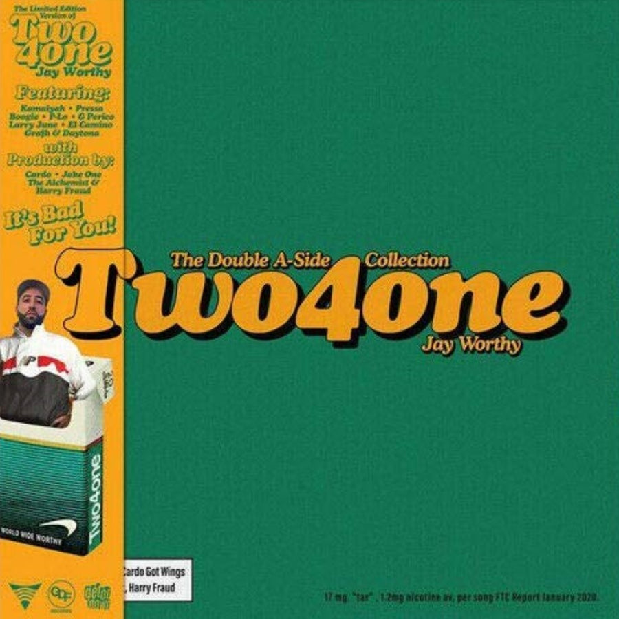 Jay Worthy - Two4one Exclusive Green & Orange Color Vinyl 2x LP Limited Edition #250 Copies + Obi Strip