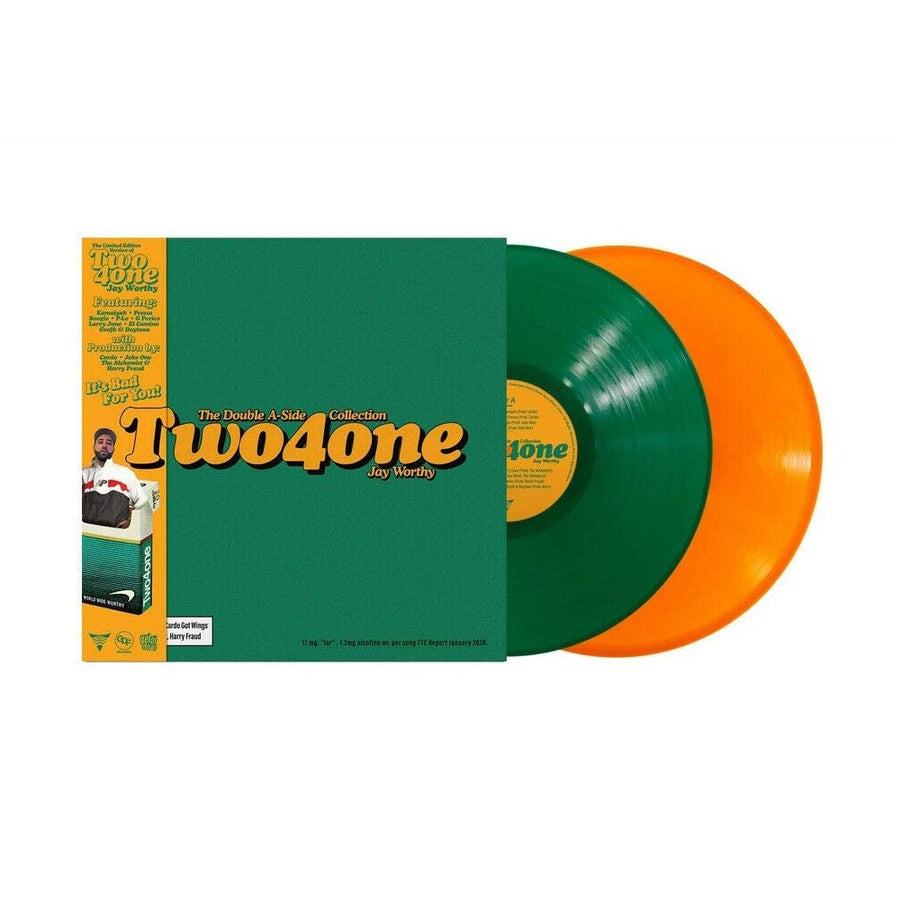 Jay Worthy - Two4one Exclusive Green & Orange Color Vinyl 2x LP Limited Edition #250 Copies + Obi Strip