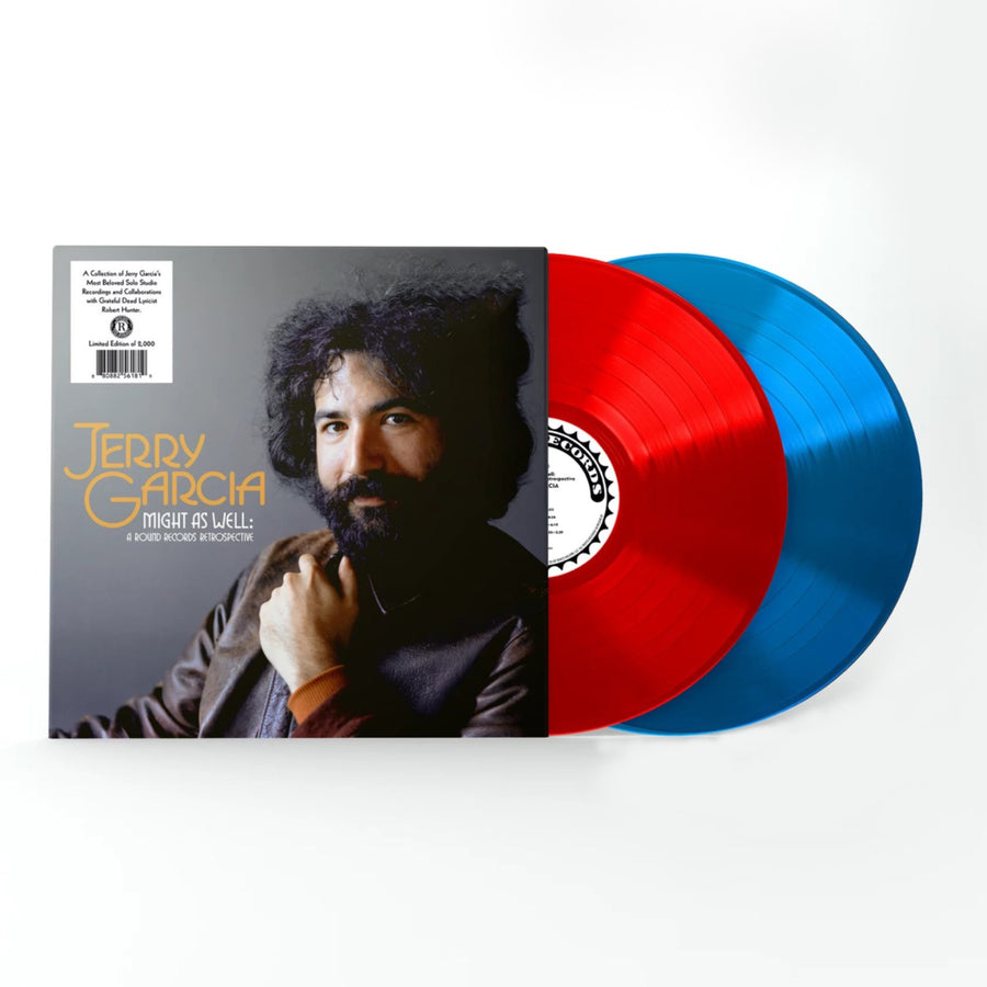 Jerry Garcia - Might As Well A Round Records Retrospective Exclusive Limited Edition Rose Red/Blue Bay Color Vinyl 2x LP Record