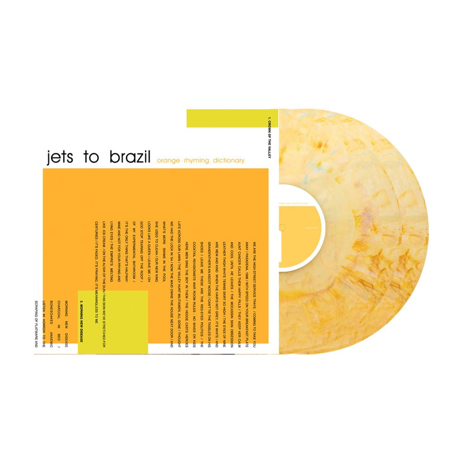 Jets To Brazil - Orange Rhyming Dictionary Exclusive Limited White/Orange/Brown Mix Color Vinyl 2x LP