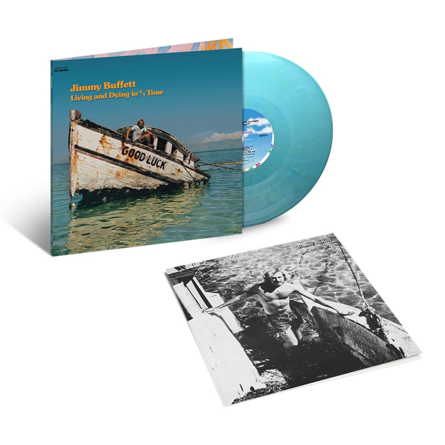 Jimmy Buffett - Living and Dying in 3/4 Time Exclusive Limited Sea Blue Color Vinyl LP