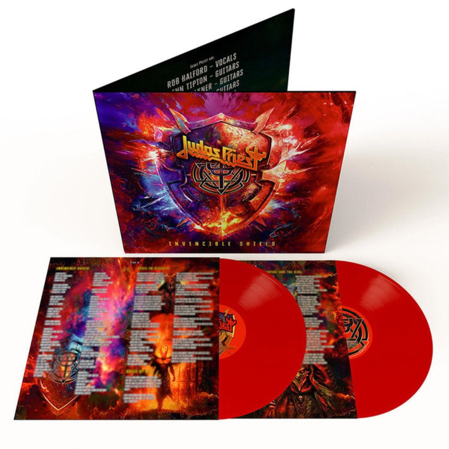 Judas Priest - Invincible Shield Exclusive Limited Red Color Vinyl 2x LP