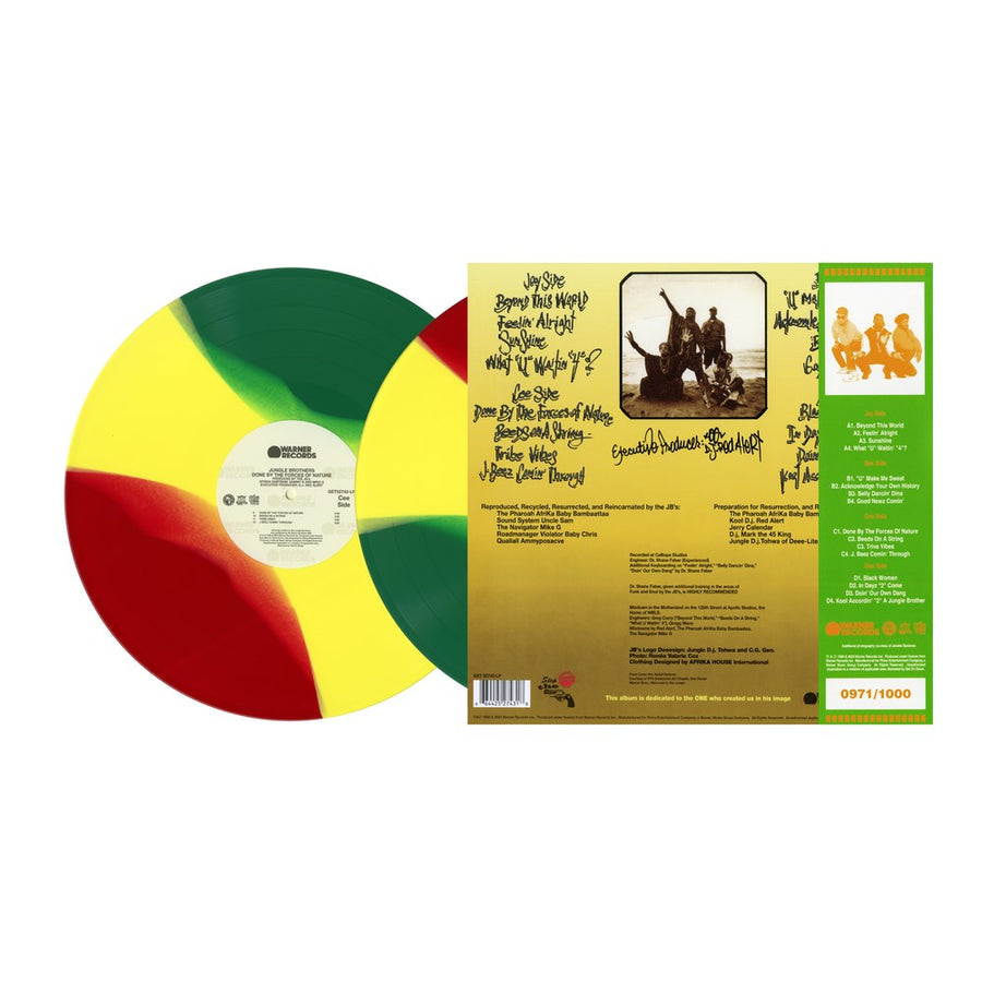 Jungle Brothers - Done By The Forces Of Nature Exclusive Limited Tri-Color Vinyl 2x LP + OBI