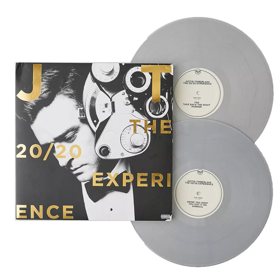 Justin Timberlake - The 20/20 Experience Part 2 Exclusive Metallic Silver Color Vinyl 2x LP Limited Edition #3000 Copies