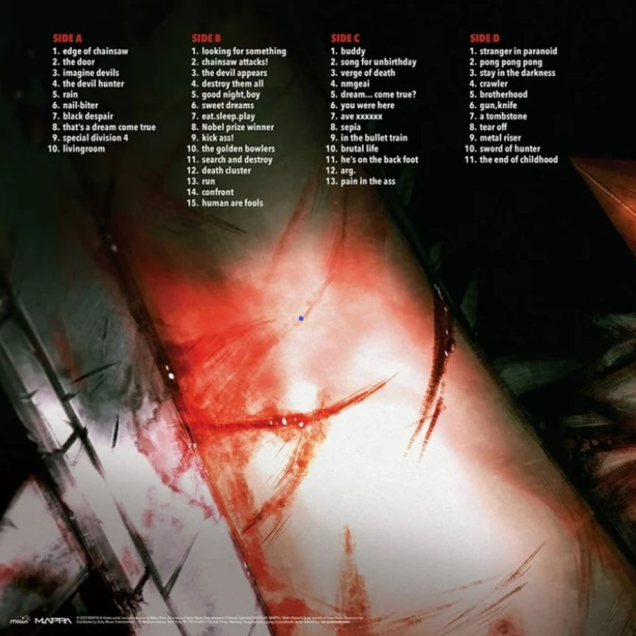 Kensuke Ushio - Chainsaw Man Original Series Soundtrack Exclusive Limited Translucent Orange Color Vinyl 2x LP