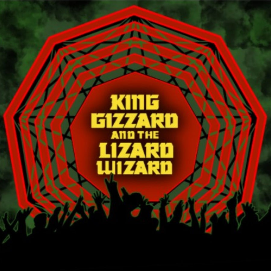 King Gizzard & The Lizard Wizard - Nonagon Infinity Live Exclusive Limited Transparent Black Ice/Red Triple Button Color Vinyl LP