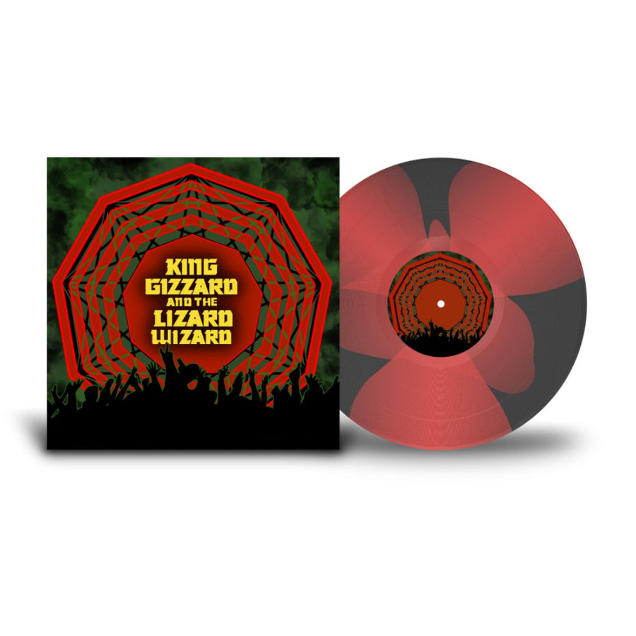 King Gizzard & The Lizard Wizard - Nonagon Infinity Live Exclusive Limited Transparent Black Ice/Red Triple Button Color Vinyl LP