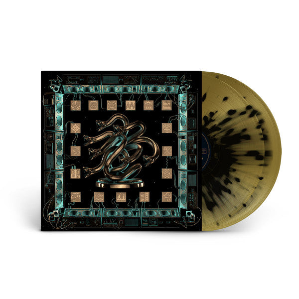 King Gizzard & The Lizard Wizard - Chunky Shrapnel Opaque Gold with A Heavy Black Splatter Colored Vinyl 2x LP Record