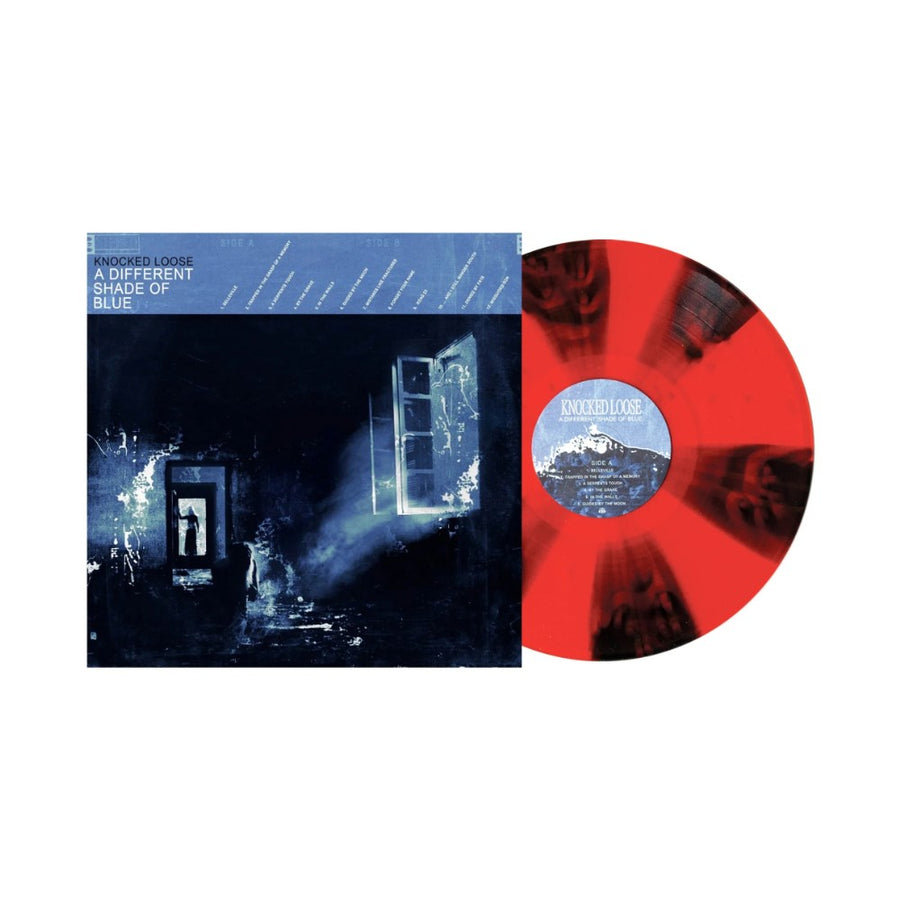 Knocked Loose - A Different Shade Of Blue Exclusive Limited Edition Black Ice/Blood Red Pinwheel/Red Splatter Color Vinyl LP