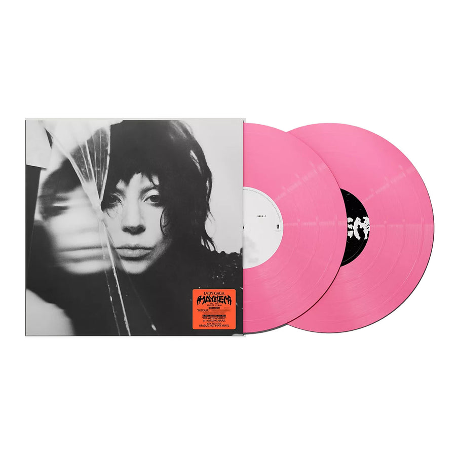 Lady Gaga - Mayhem Exclusive Opaque Hot Pink Color Vinyl 2LP with Etched Art