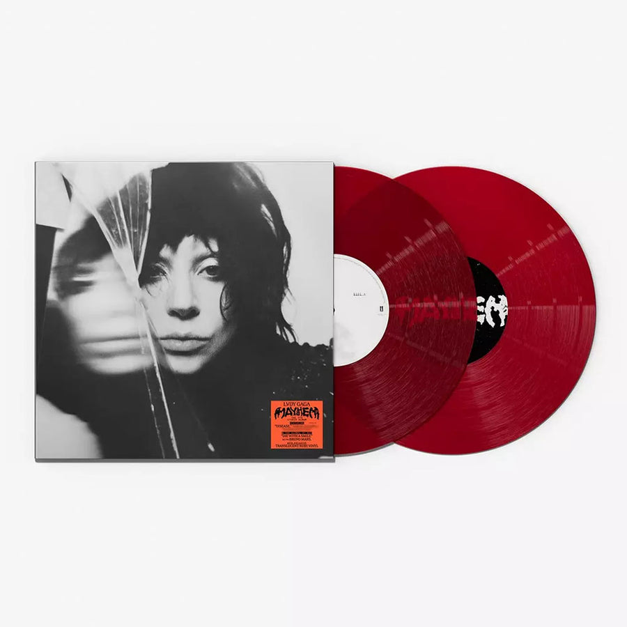 Mayhem Translucent Ruby Red 2LP Vinyl Record, Limited Edition Art cover, Lady Gaga