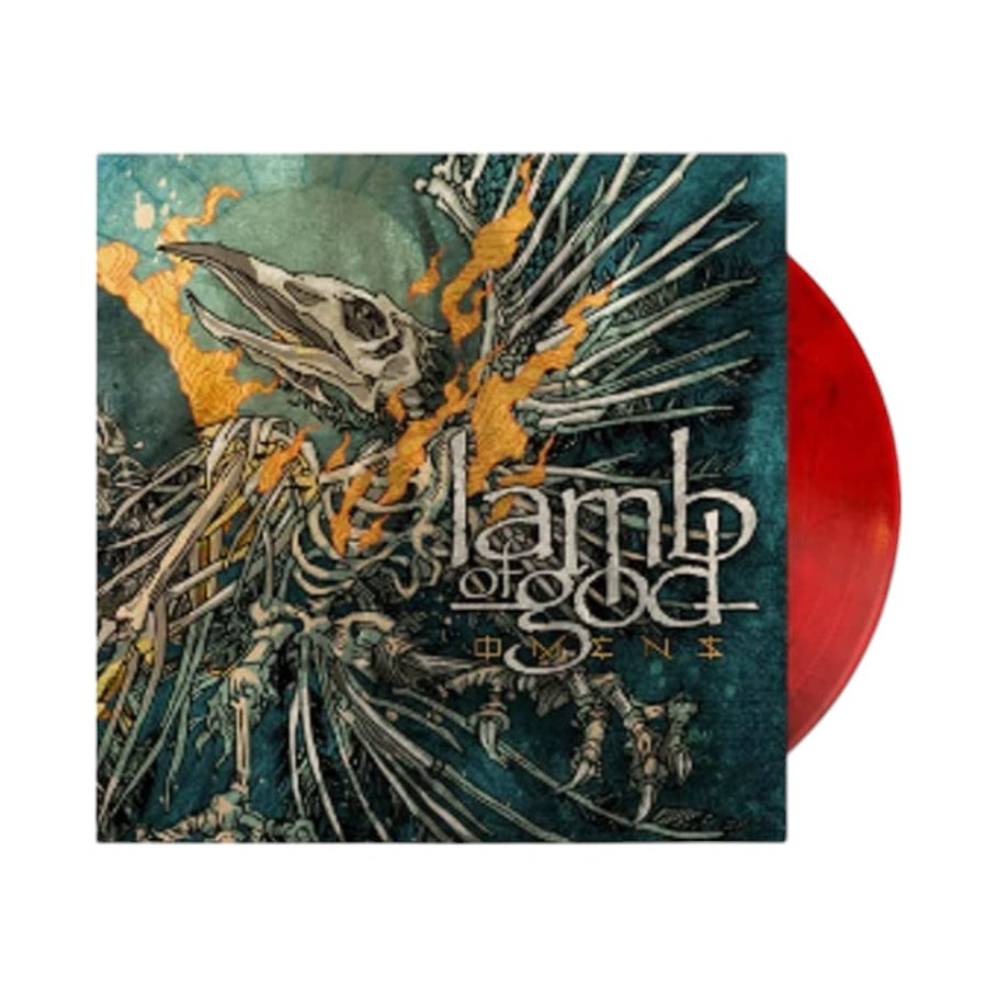 Lamb of God - Omens Exclusive Limited Red/Black Marble Color Vinyl LP