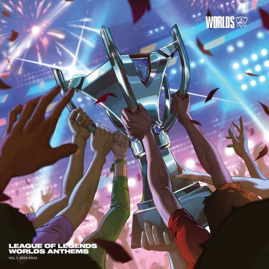 League of Legends Worlds Anthems Vol. 1: 2014-2023 Exclusive Limited Clear/Blue Smoke Color Vinyl LP