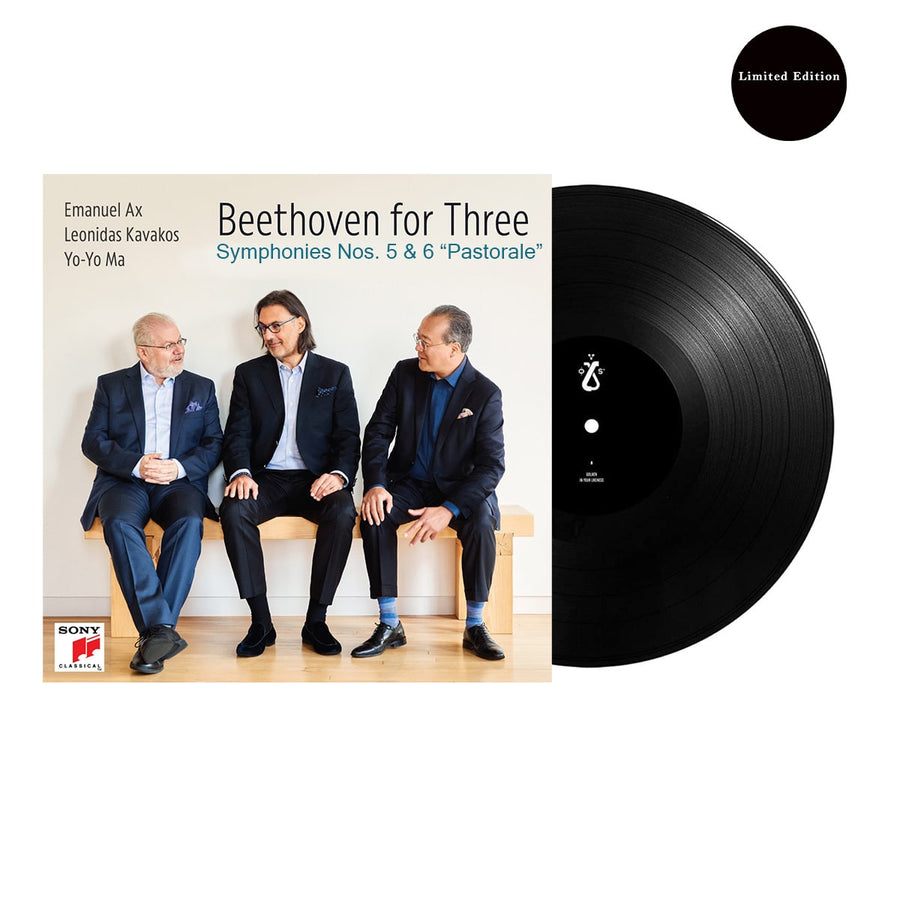 Leonidas Kavakos Beethoven for Three Symphonies No. 5 & No. 6 Pastorale Exclusive Black Vinyl LP