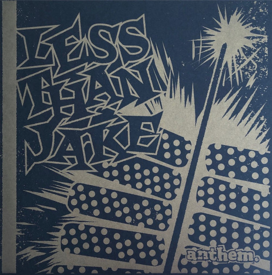 Less Than Jake Anthem Exclusive Limited Edition Red Firecracker/Fiery Orange Center Color Vinyl LP Record