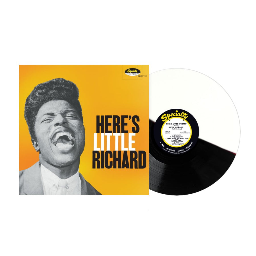 Little Richard - Here's Little Richard Exclusive Club Edition ROTM Black/White Split Color Vinyl LP