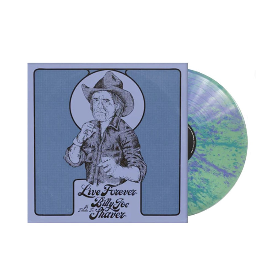 Live Forever: A Tribute To Billy Joe Shaver Exclusive Limited Turquoise/Purple Marble Color Vinyl LP