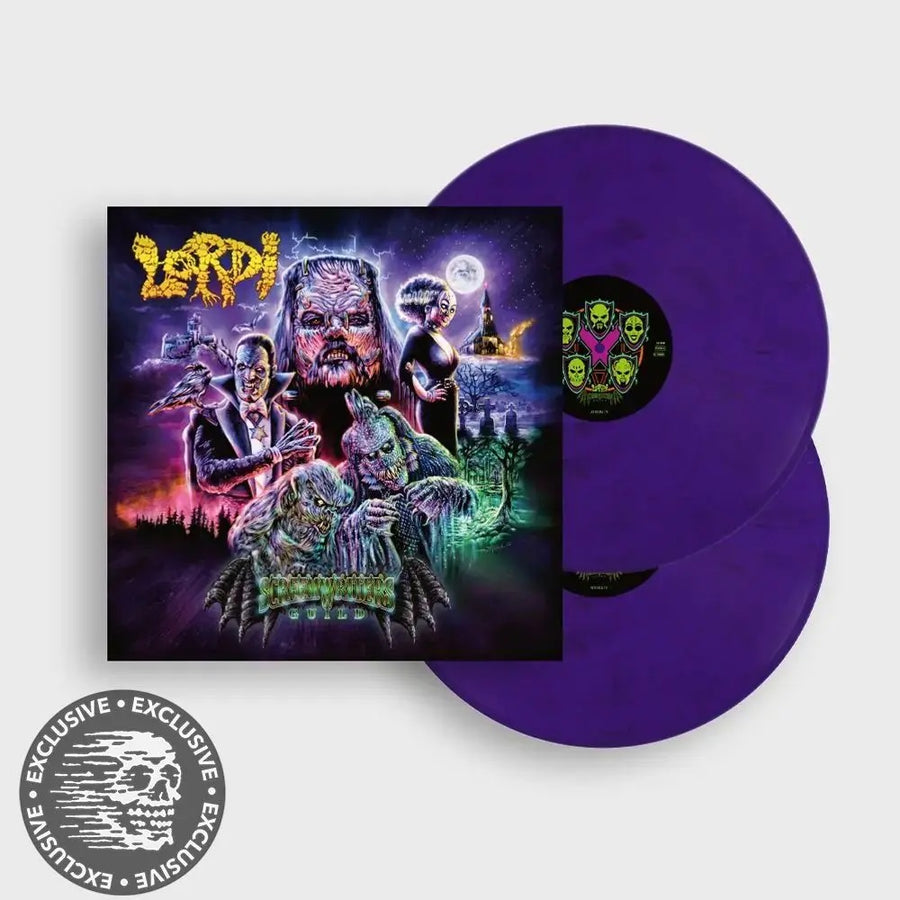Lordi - Screem Writers Guild Exclusive Limited Edition Purple/Black Marbled Color Vinyl 2x LP Record